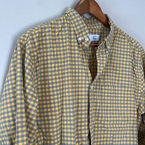 Old Navy Plaid Everyday Shirt Slim Fit Men’s Long-Sleeve Button-Down, Size L
